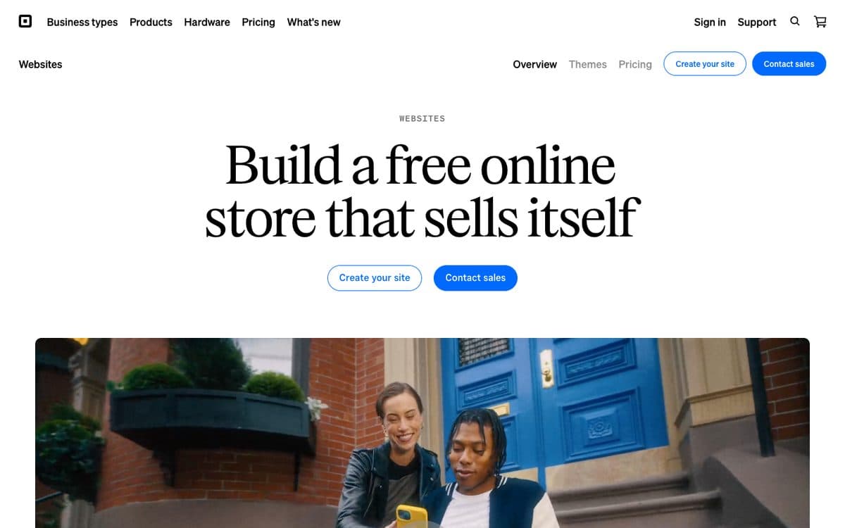 Square's home page