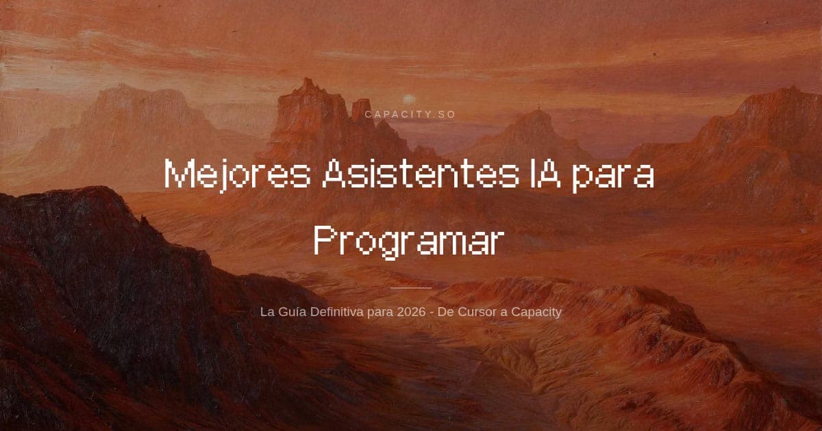 Mejores Asistentes IA para Programar en 2026: De Cursor a Capacity