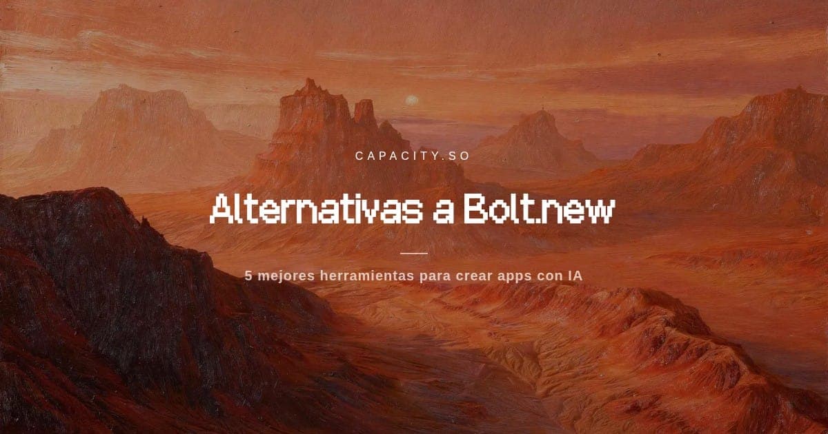 5 mejores alternativas a Bolt.new para crear apps con IA (2026)