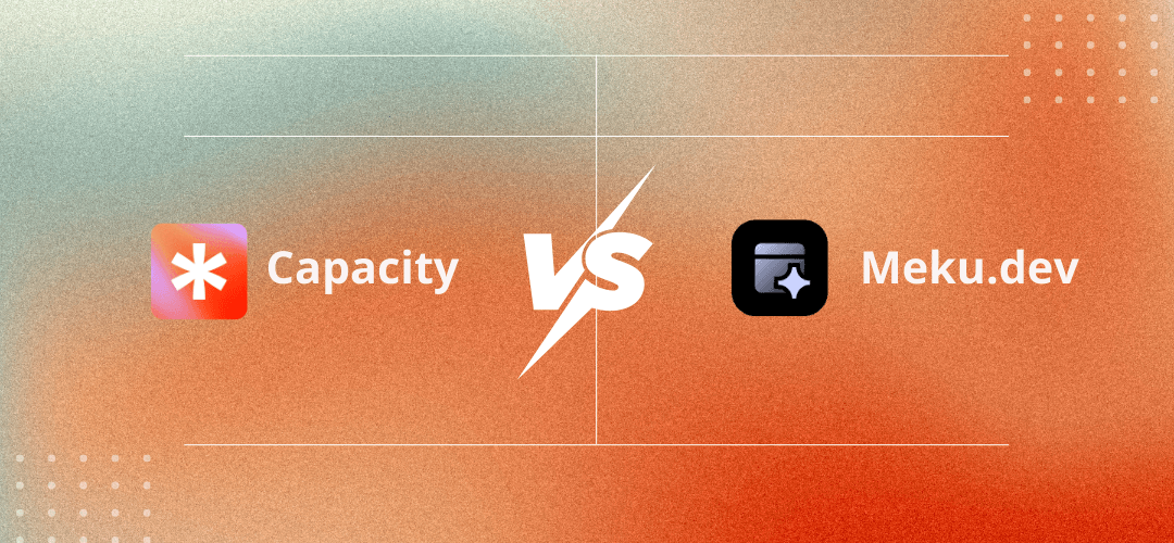 Capacity vs Meku.dev comparison